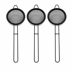 Golden & Black Tea Strainer 10CM – Premium Stainless Steel Mesh Tea Infuser with Handle - Habitt