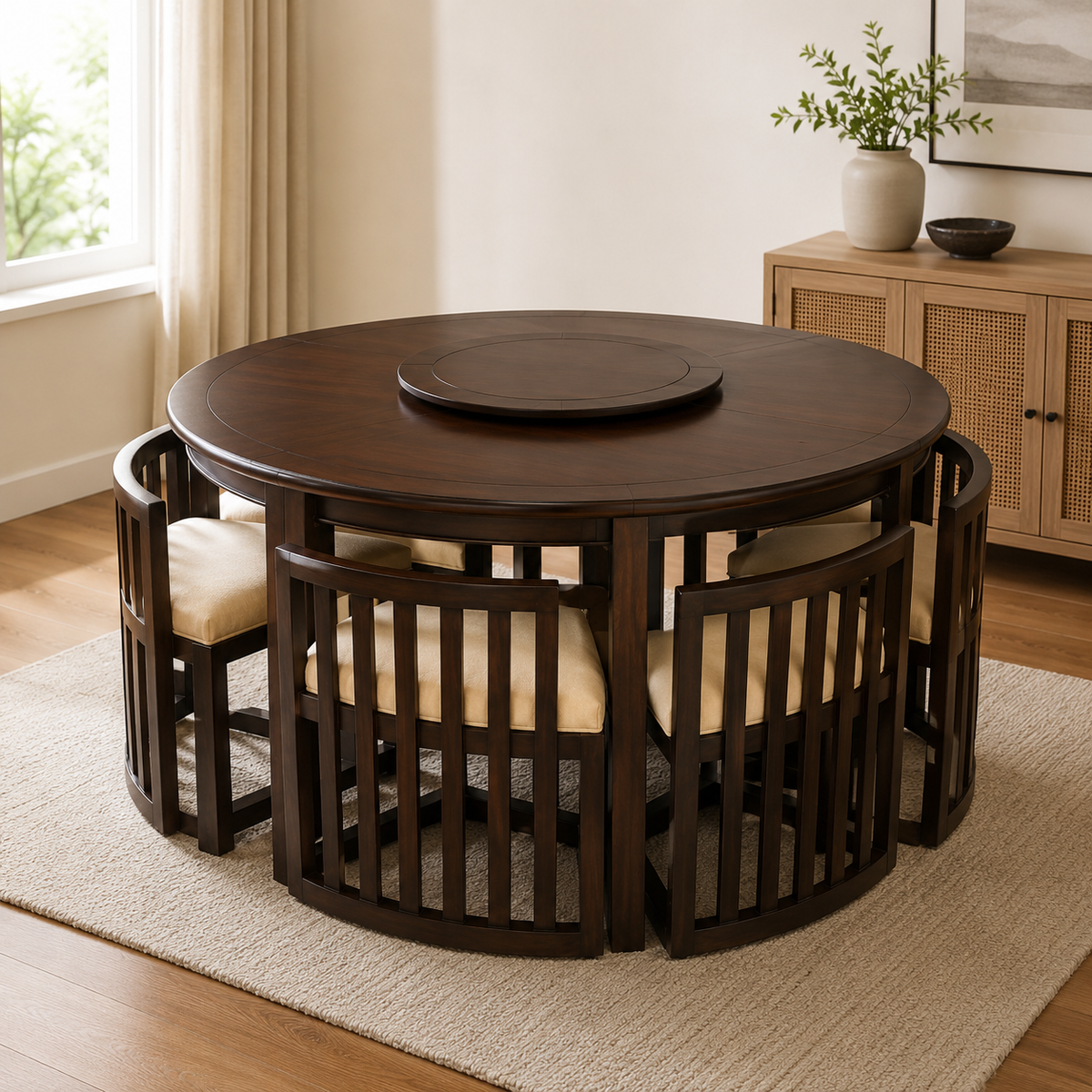 William 8 Person Dining Table Brown