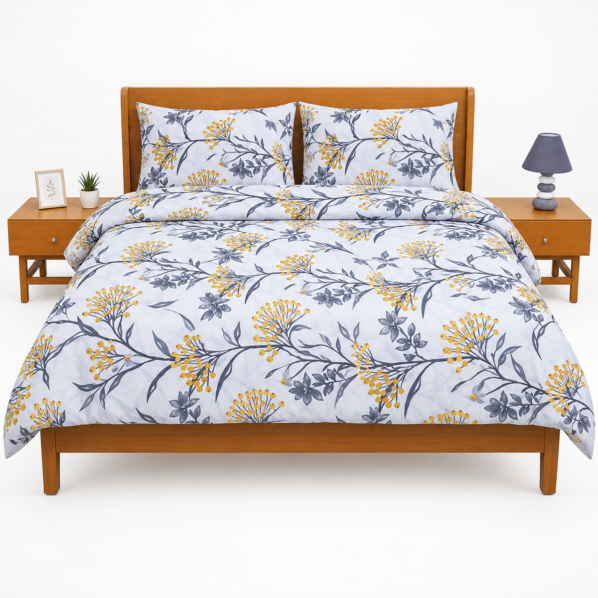Double Comforter Yellow Wildflowers – 90 x 96 Inches