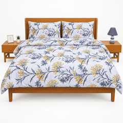 Double Comforter Yellow Wildflowers – 90 x 96 Inches