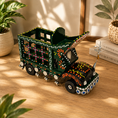 Stationery Truck T Art – Traditional Pakistani Truck Art Stationery Holder | Hand-Painted Decorative Desk Organizer