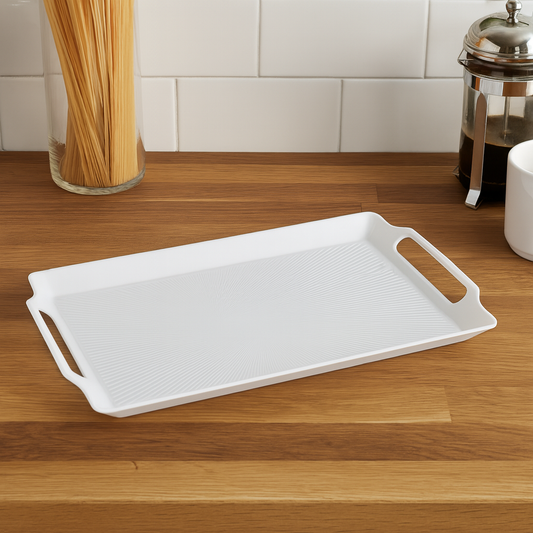 Presentation Serving Tray – Lightweight, Durable, Non-Slip Tray with Integrated Handles for Stylish Food & Drink Service
