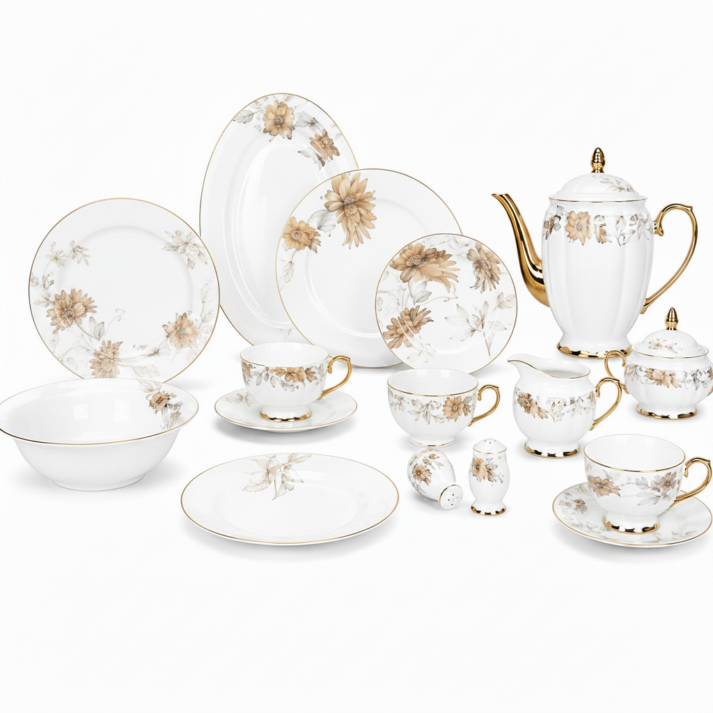 Elegant Dinner Set 65 & 89 Pieces | Complete Dining & Serving Collection