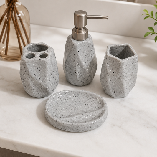 4PCS Home Fashion Bath Set 75815| Bathroom Accessories Set