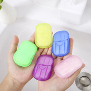 1 Pc Travel Paper Soap – Compact Cleanliness On-the-Go (ASSORTED) - Habitt