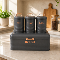 Bread Box with Canister Set