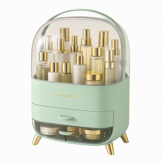 Luxury Vanity Organizer – Portable Makeup &amp; Skincare Storage Box