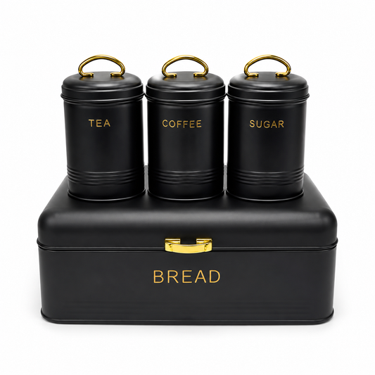 Bread Box with Canister Set
