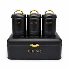 Bread Box with Canister Set