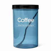 Kleeyo Blue Spice Storage Jar with Black Lid – Multipurpose Container for Coffee, Sugar, Tea & Kitchen Spices - Habitt