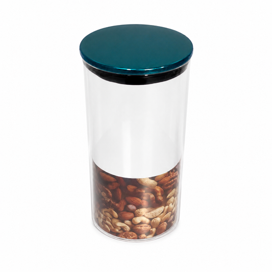 Large  Storage Jar with Steel Lid | Airtight Kitchen & Pantry Organizer - Habitt