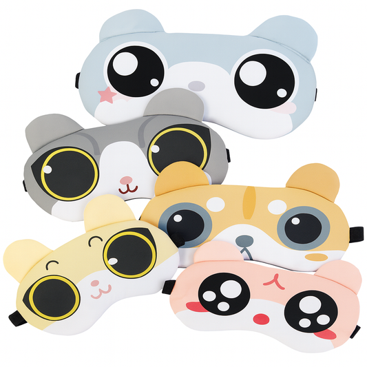 Assorted Gel Eye Mask – Cute Animal Design Cooling & Relaxation Mask for Sleep, Travel & Stress Relief