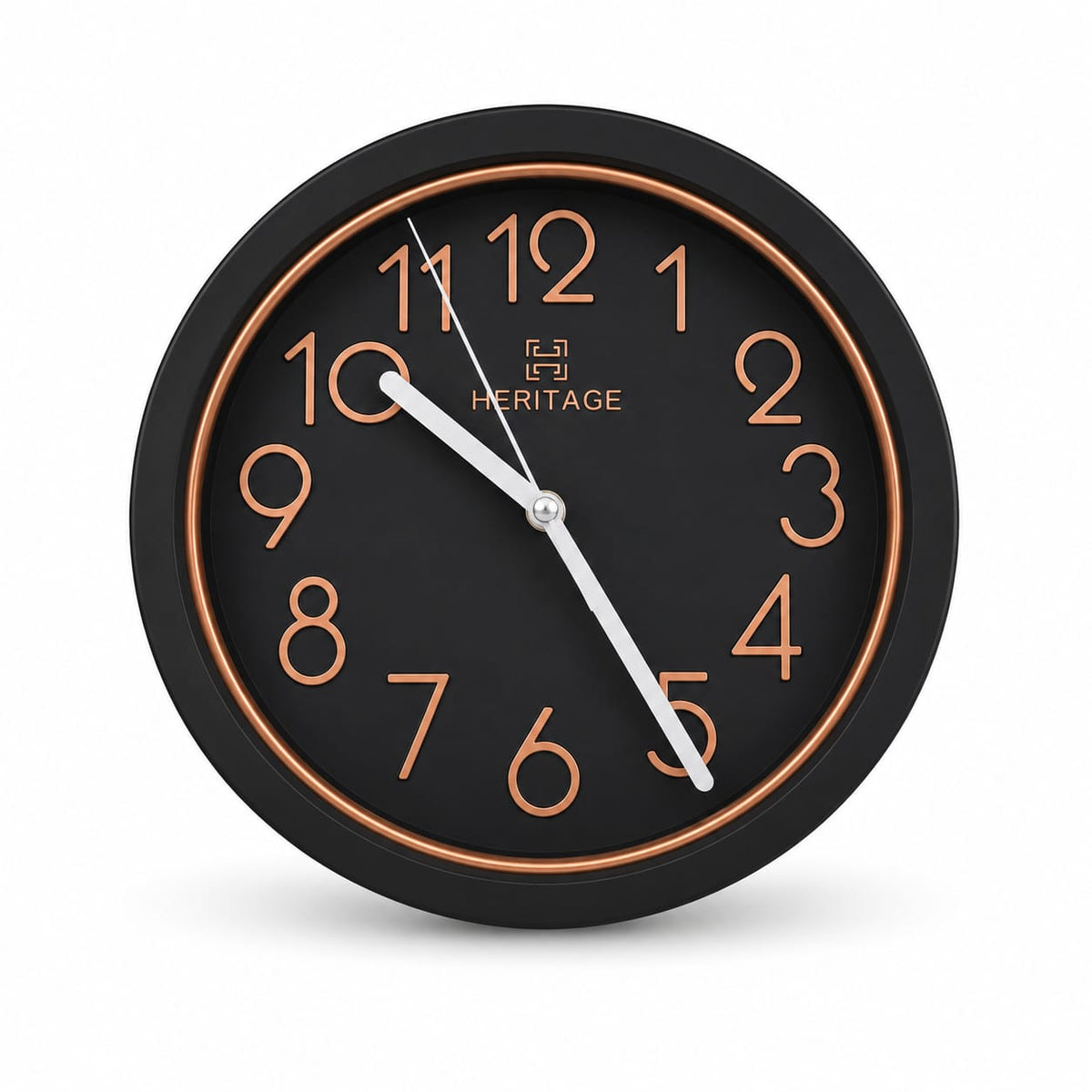HERITAGE Wall Clock Fantasy CLK-044A – 15" Black & Copper