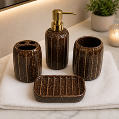 4PCS Home Fashion Bath Set 75811| Bathroom Accessories Set