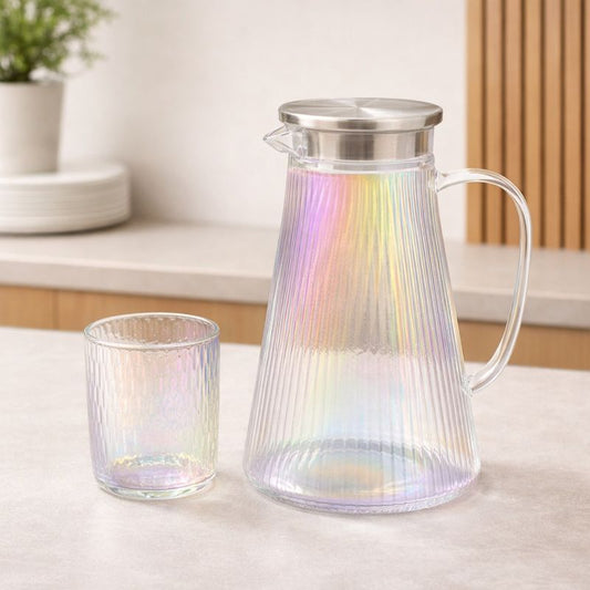 Beverage Set – 7Pcs Glass Jug & Tumblers