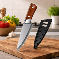 Steel Knife with Cover