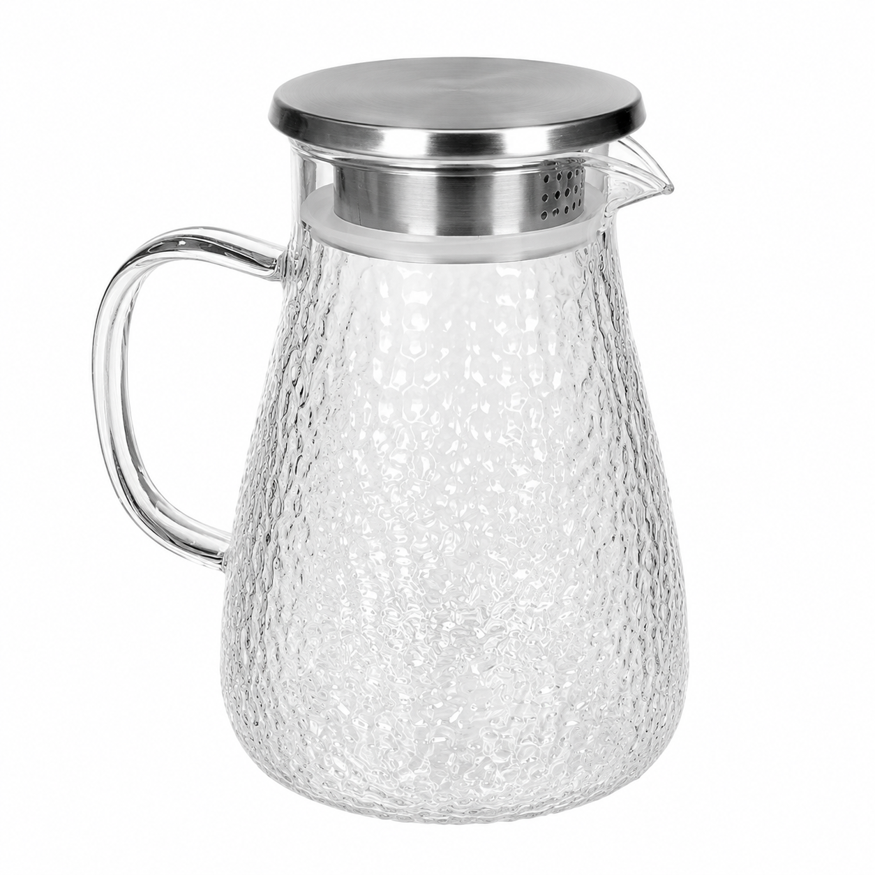 Gass water jug with handle | serving pitcher for juice & water
