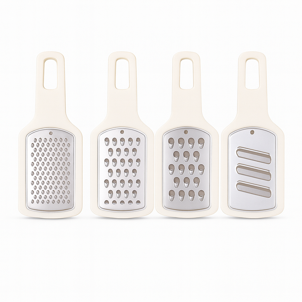 3PCS Grater Multi-Purpose Stainless Steel Kitchen Grater Set for Cheese, Vegetables & Fruits