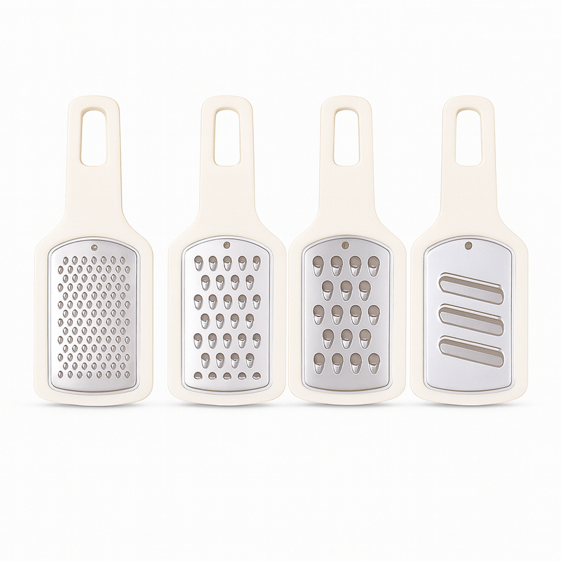 3PCS Grater Multi-Purpose Stainless Steel Kitchen Grater Set for Cheese, Vegetables & Fruits - Habitt