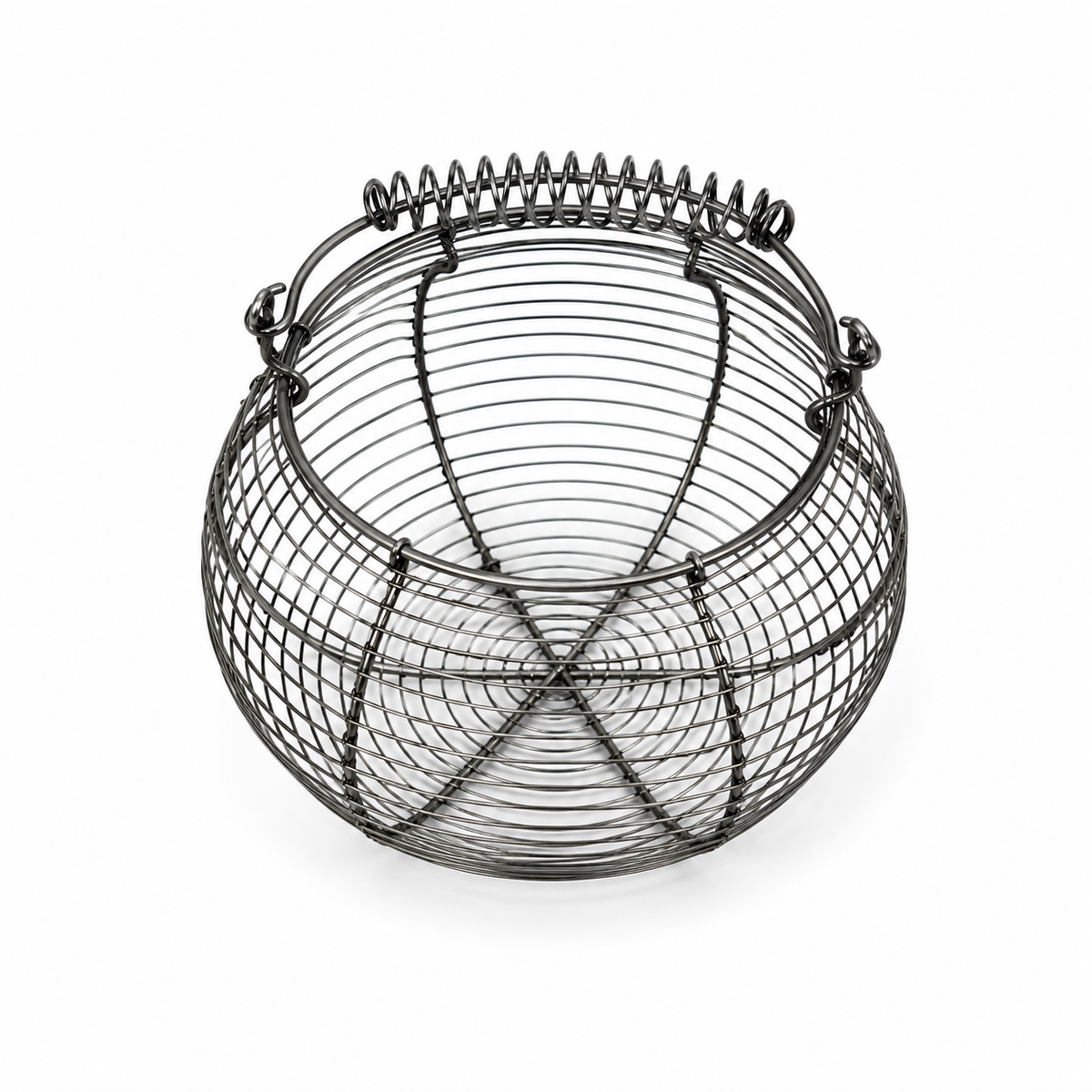 Round Metal Wire Egg Storage Basket