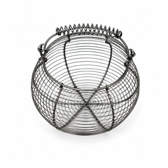 Round Metal Wire Egg Storage Basket