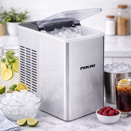 Nikai Ice Maker NIM2412A | Compact Countertop Bullet Ice Machine - Habitt