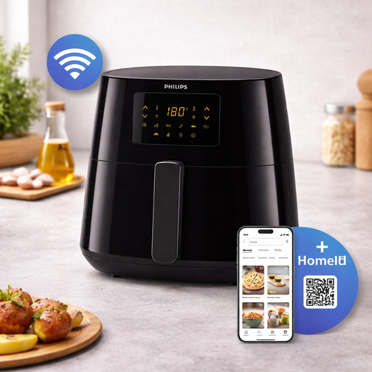 Philips 5000 Series XL Airfryer with Rapid Air Technology – Smart Digital Oil-Free Fryer (HD9280/91)