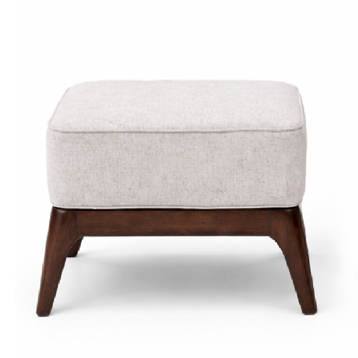 Oaklin Lounge Accent Chair with Ottoman – Upholstered Wooden Armchair & Footrest Set for Living Room - Habitt