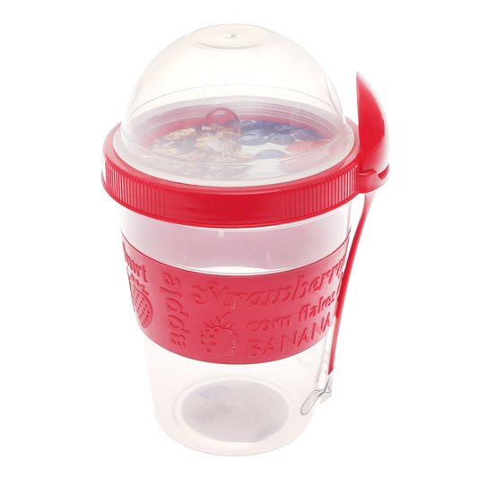 Portable Yogurt Cup with Spoon – BPA‑Free Snack Container for Yogurt, Parfaits & On‑the‑Go Snacks