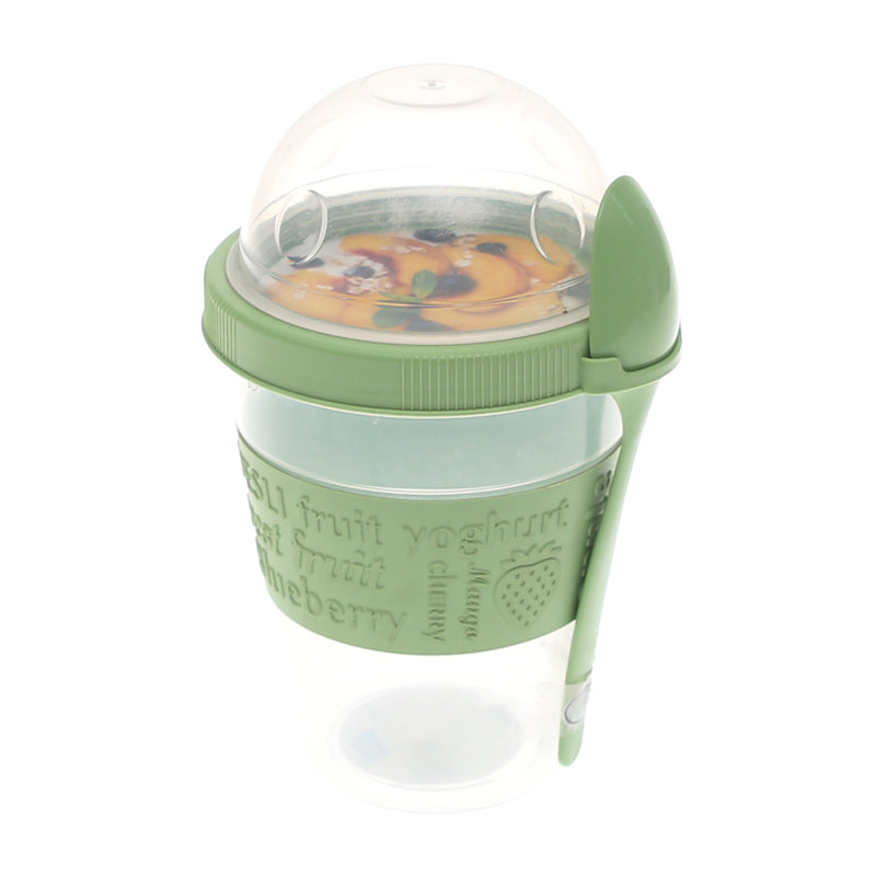 Portable Yogurt Cup with Spoon – BPA‑Free Snack Container for Yogurt, Parfaits & On‑the‑Go Snacks - Habitt