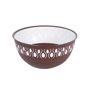 1Pc Adora Mixing Bowl – Red, Gray & Brown | Premium Plastic Kitchen Bowls in 3 Sizes (400ml, 1800ml, 3500ml) - Habitt