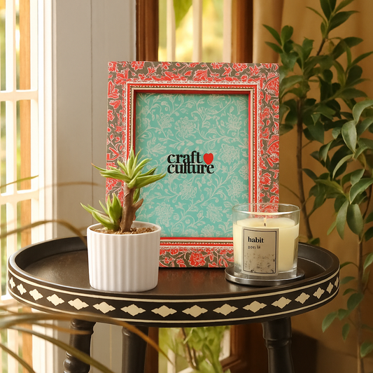 Photo Frame Printed Pattern – Dark Green 5x7 (T)