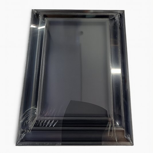 3 Pcs Wooden Tray Set – Black Finish