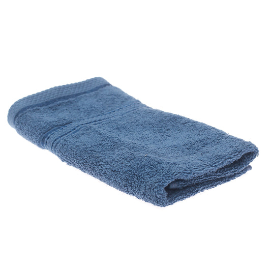 FACE TOWEL - 500GSM.FABRIC.BLUE.16X24. - Habitt