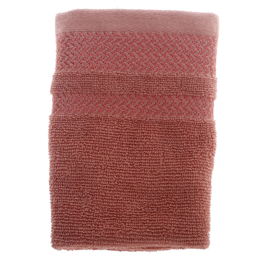 FACE TOWEL 500GSM.FABRIC.Peach.13X13 - Habitt