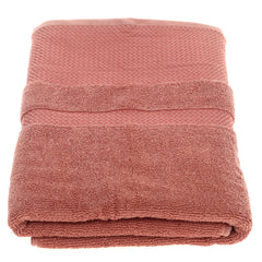 BATH TOWEL 500GSM.FABRIC.Peach.27X54