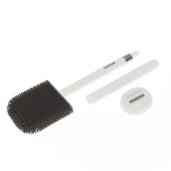 Modern Toilet Brush with Holder – Hygienic & Flexible Cleaning Tool - Habitt