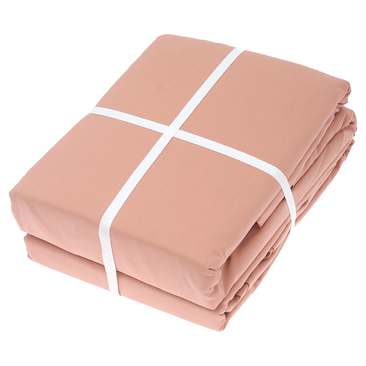 Peach Dyed Double Bedding Set of 6