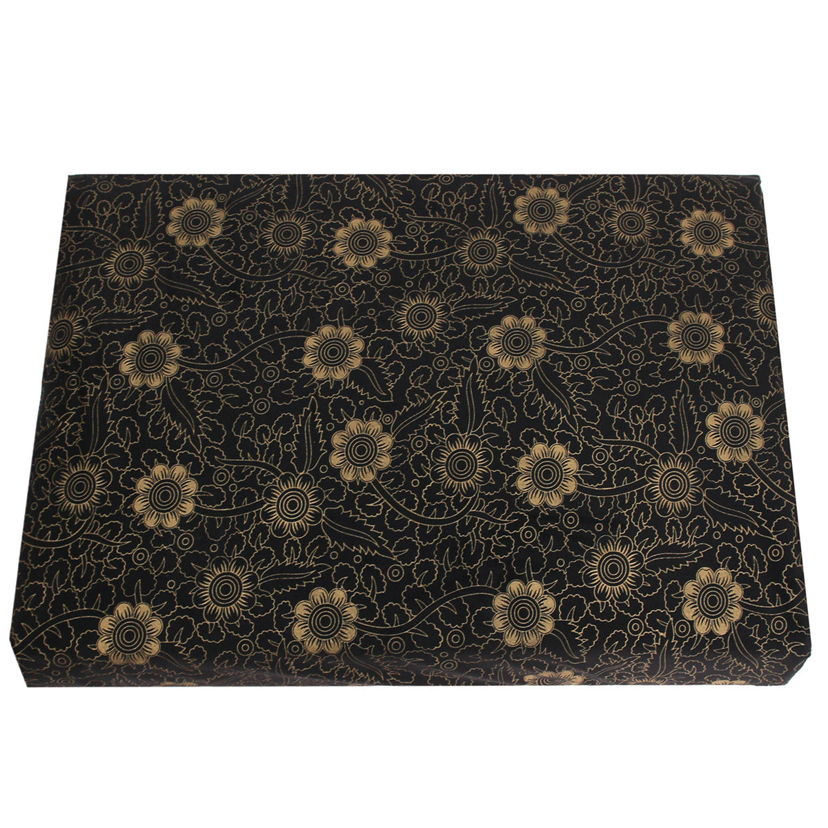 Black Gold Floral Kashmir 6Pcs Bedding