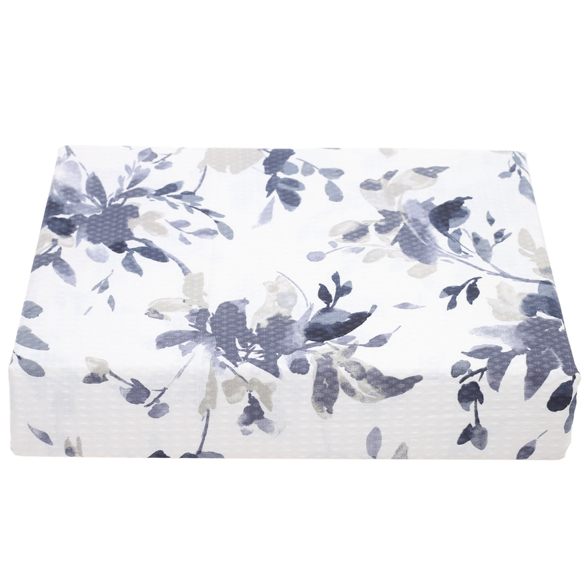 Blue Florals Double Bed Cover 94x102"