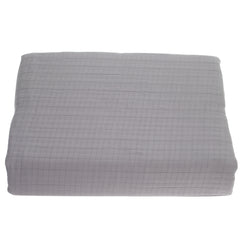 Grey Stripe Double Bed Cover 94x102