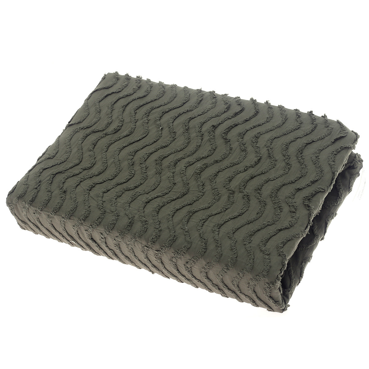 Olive Green Double Bed Cover 94x102"