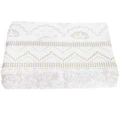 White Textures Bed Covers 94x102 Kashmir