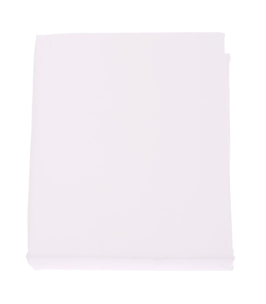 White Dyed PC Double Bed Sheet 96x102 - Habitt