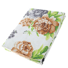 White Phoenix Flower Double Bed Sheet 96x102"©