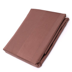 Double Bed Sheet Dyed Satin 96x102 Brown - Habitt