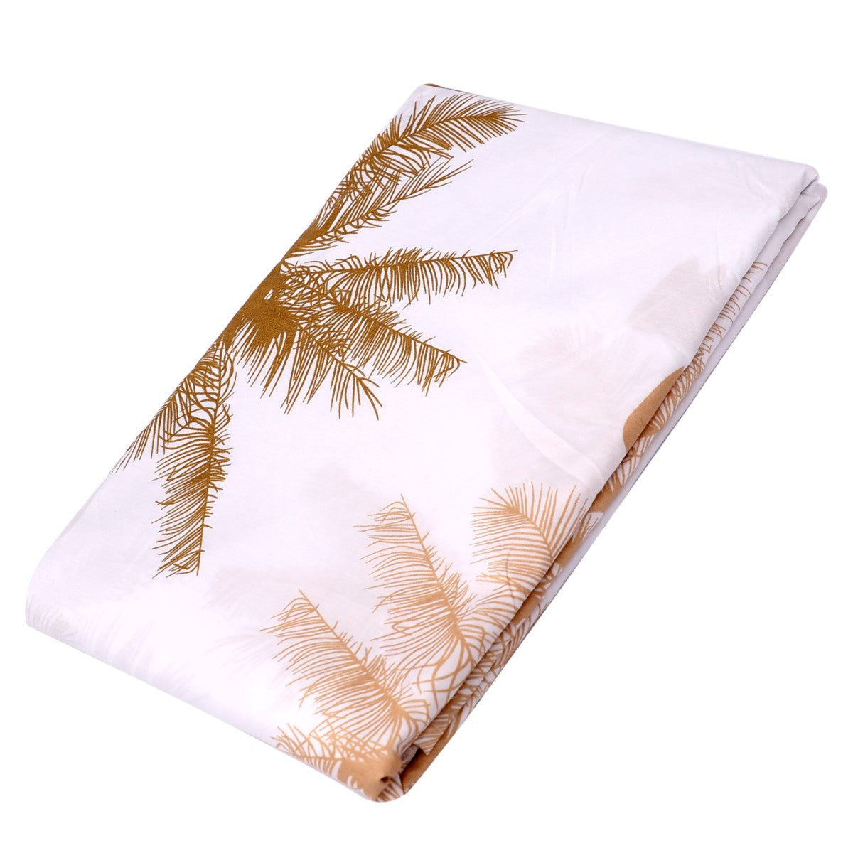 Plam Tree Brownscale Double Bed Sheet - Habitt