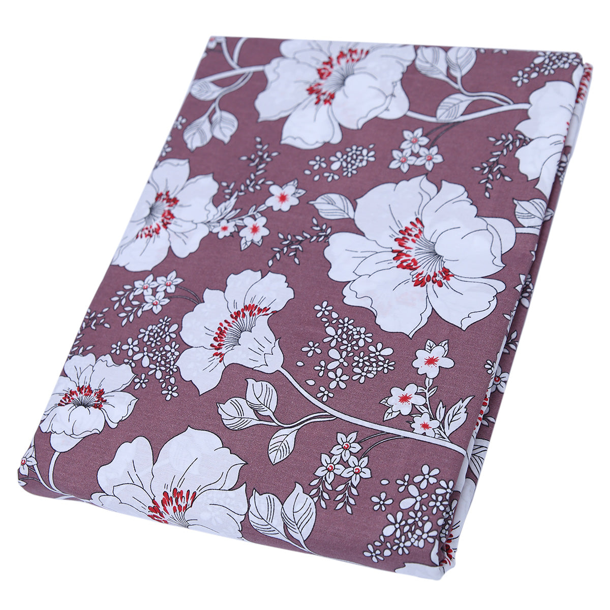 Garden Bliss Pink Double Bed Sheet