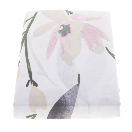 Green Tulip Double BedSheet 96x102© - Habitt