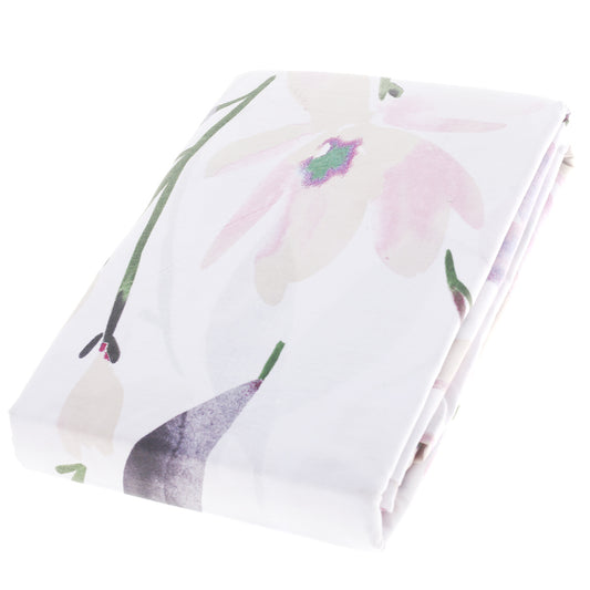 Green Tulip Double BedSheet 96x102© - Habitt